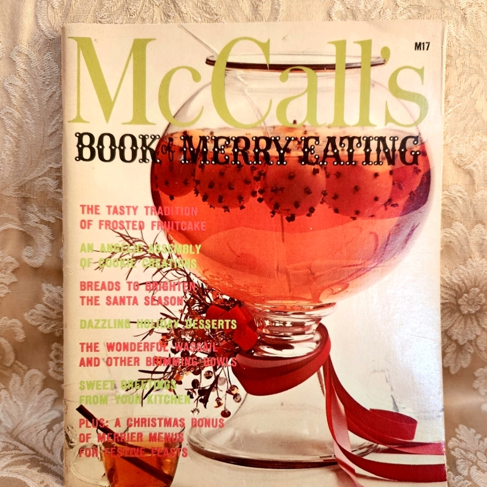Vintage McCall's Book of Merry Eating Paperback Cookbook 1974